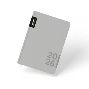 Diár A5 týždenný 2026 PASTELINI sivá